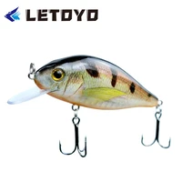 letoyo bionic minnow 90mm 10g floating fishing lure diving depth 0 2m for bass perch pike fishing 3d pattern black nickle hooks