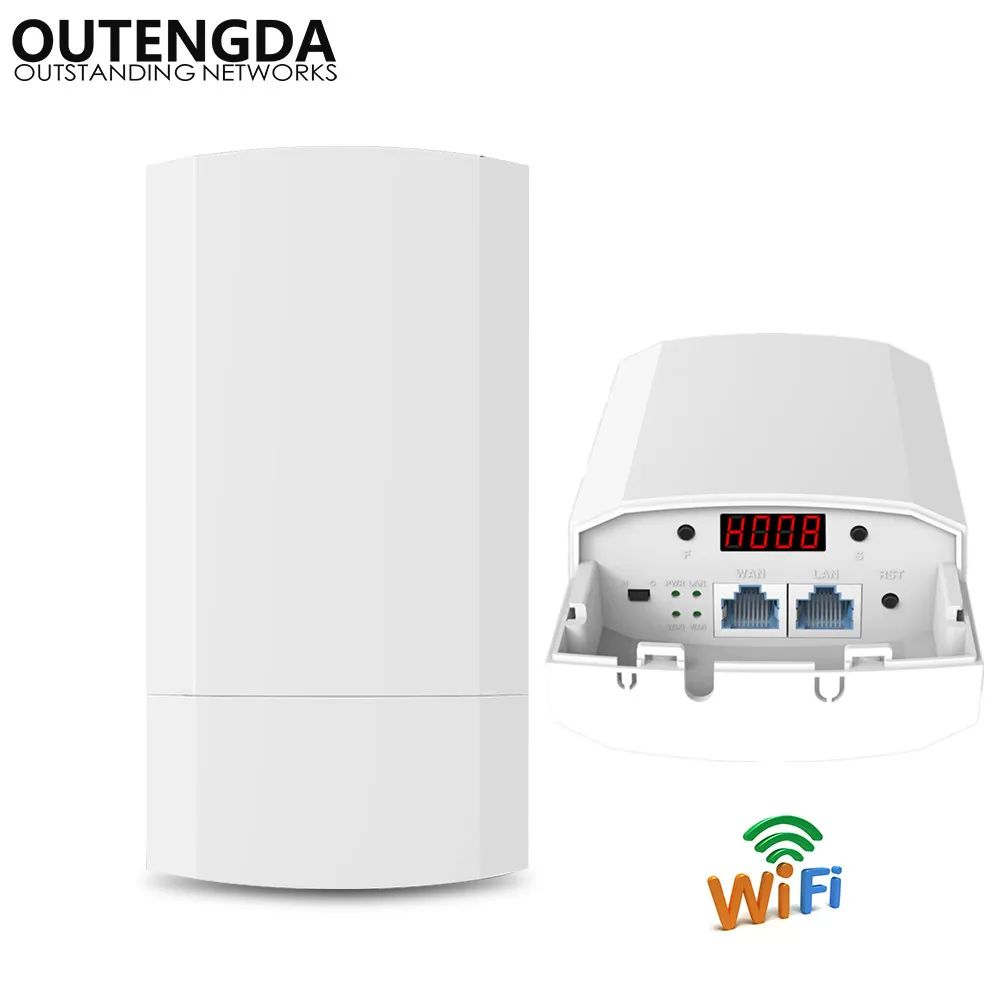 Outdoor CPE Router Point-to-Point 2KM Elevator Wireless CPE Bridge Router Wifi Repeater Support WDS Wireless AP For IP Camera