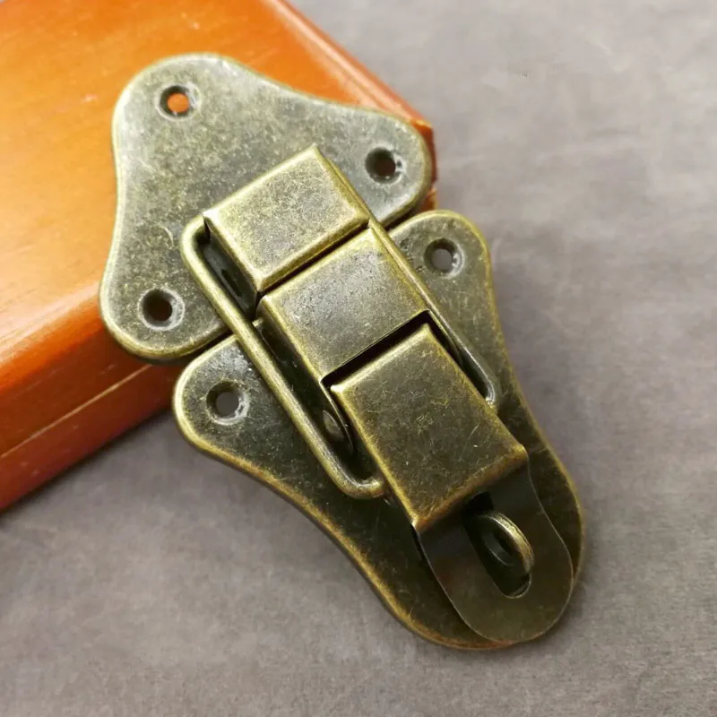 1 шт. Античная бронзовая защелка с застежкой античный металлический замок