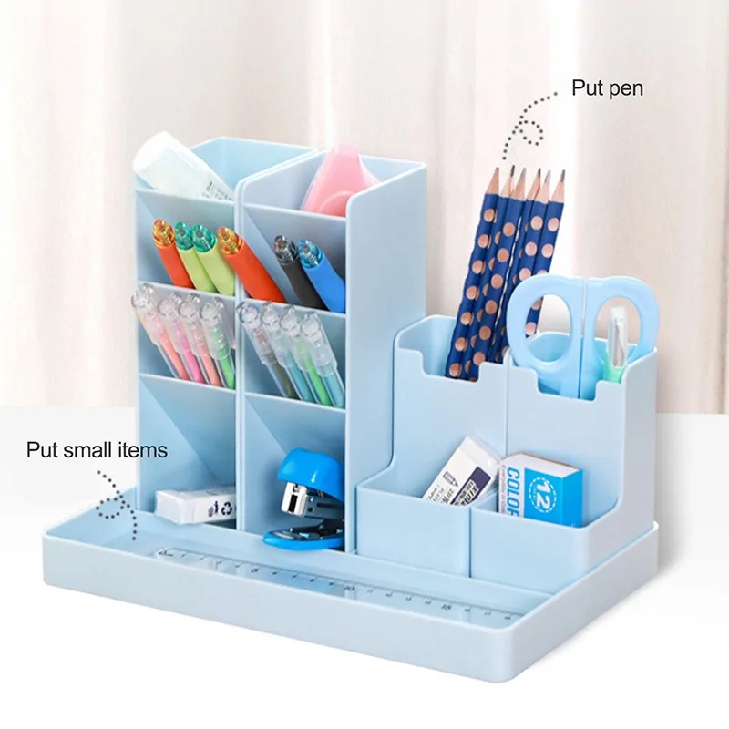 

Desk Organizer Box Pencil Cases Stationery Organizer Drawer Separator Basket Pencil Holder Desktop Stand Case Office Stationery