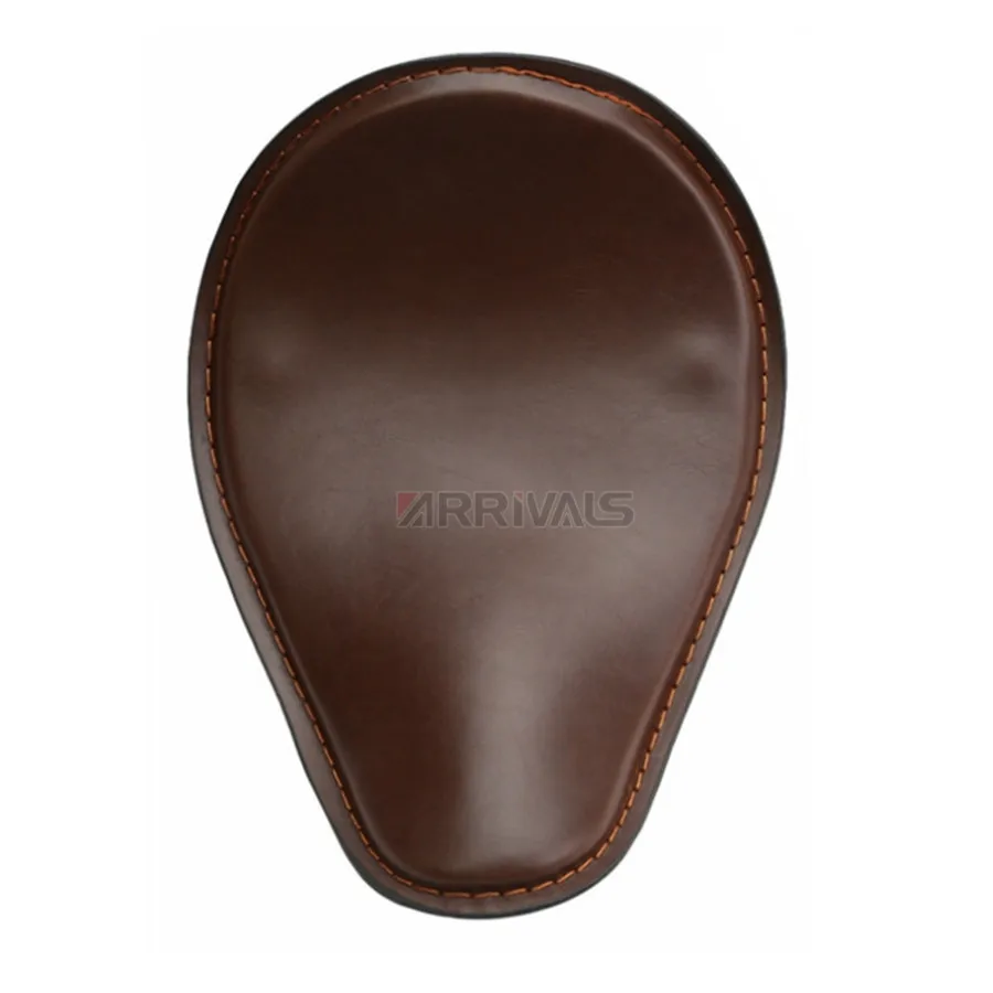 Универсальное мотоциклетное коричневое черное сиденье из искусственной кожи