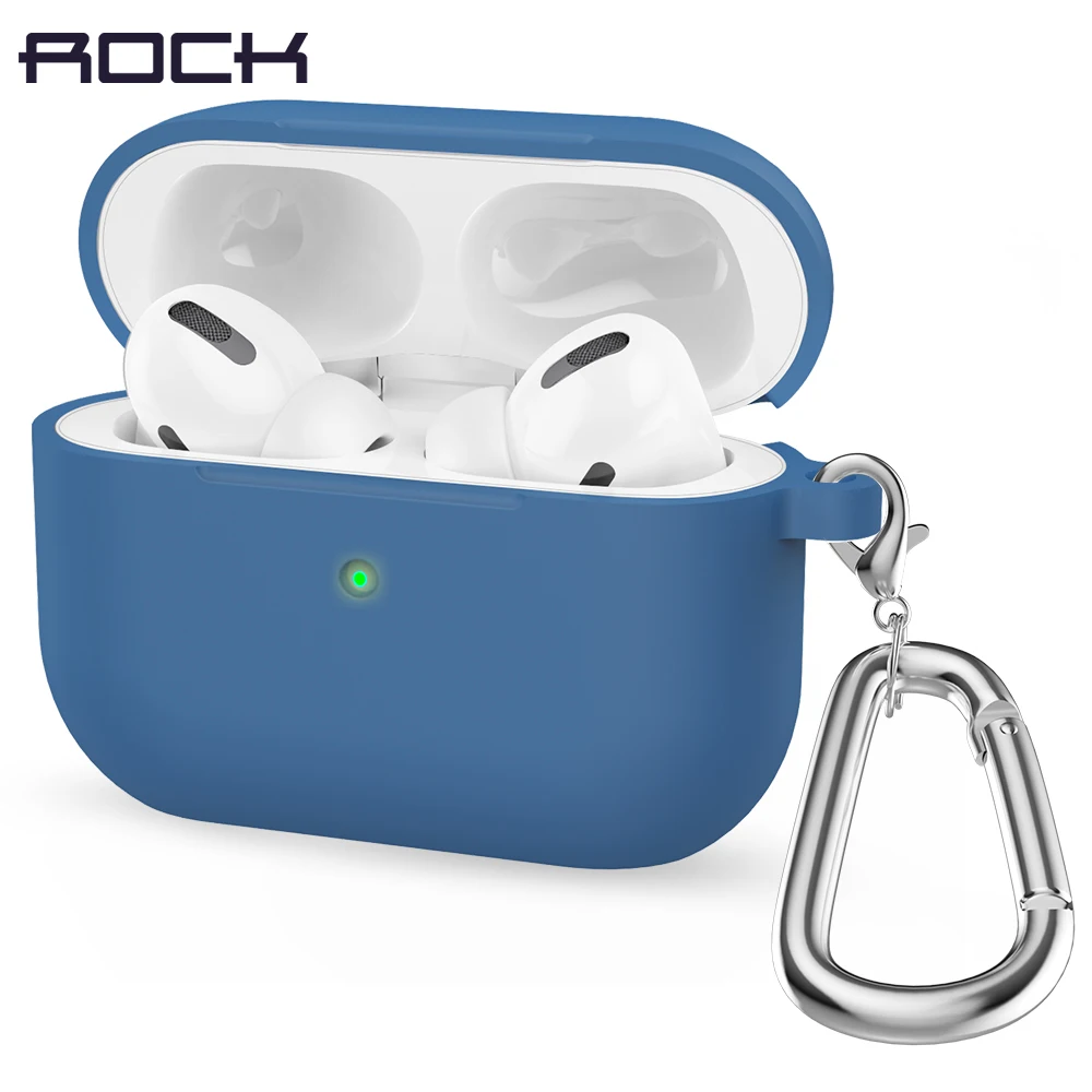 Чехол для наушников Rock Airpods Pro чехол беспроводных bluetooth милый из жидкого силикона