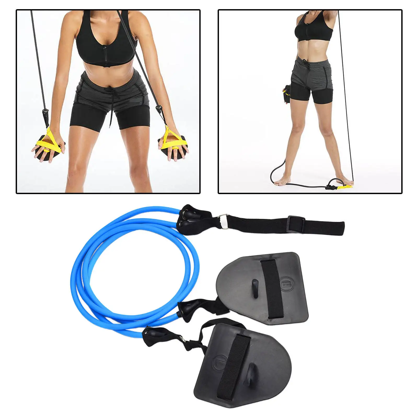 Arm Strength Trainer Resistance Bands Swimming Freestyle Exercise Paddle Workout Band | Спорт и развлечения