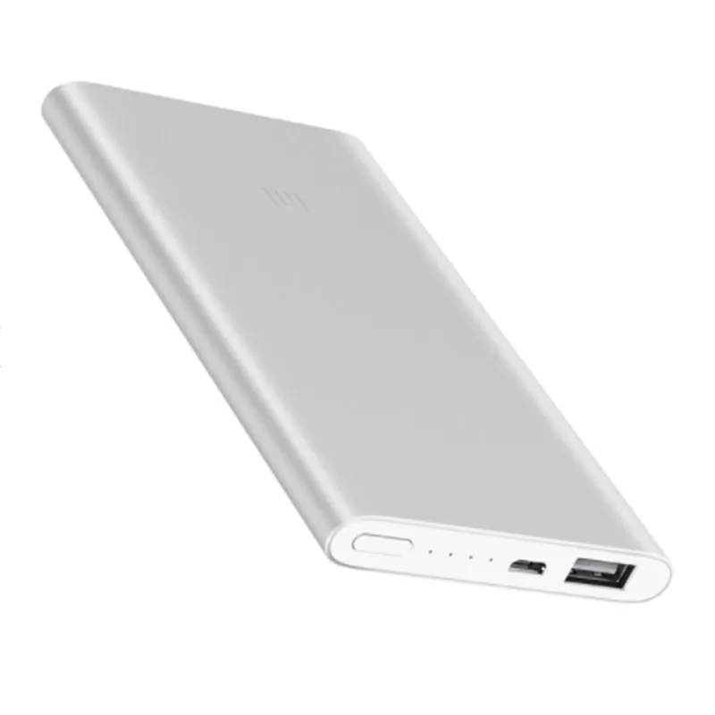 Оригинал Xiao mi mobile power 5000 mAh bank портативное зарядное устройство 2 батарея для