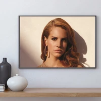 lanaor del rey soul pops music singer wall art canvas poster and print canvas painting decorative picture living room home decor