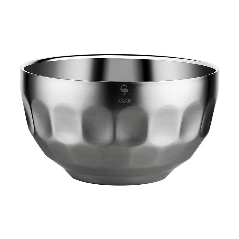 

Kogel 304 voor volwassen baby's tegen roosteren en tegen vallende binnenlandse rijstpap soep kom, instant noodles kom, warmteiso