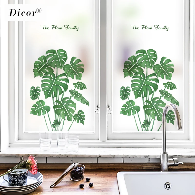 Инс Стиль Листья художественная серия оконная пленка в декоративных пленках для