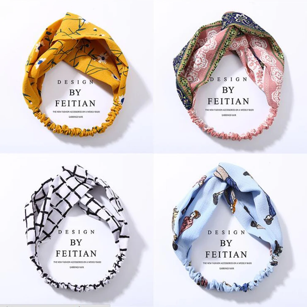 1 шт. женская витая повязка на голову с узлом| |