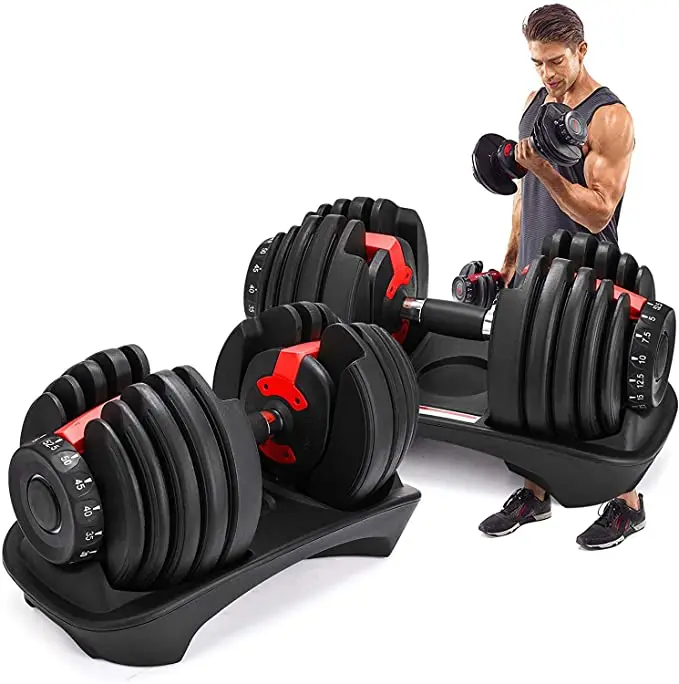 

24kg/40kg Spot Fast Detachable Weights Gym Equipiment Fitness Dumbbells Set Safety Non-slip Dumbbells Gym Exercise Training Tool