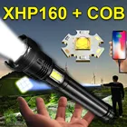 Сверхъяркий светодиодный фонарь XHP160 18650 xhp100 xhp90 охотничий фонарь XHP70 Тактический фонасветильник USB Перезаряжаемый ручной фонарь