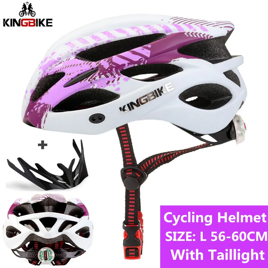 R-675-purple KINGBIKE Сверхлегкий велосипедный шлем MTB велосипедный шлем для мужчин и женщин велосипедный шлем Caschi Ciclismo Capaceta защитные шлемы - Цвет: R-675-purple