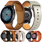 Ремешок кожаный для Samsung Galaxy watch 4Classic, браслет для Huawei GT2Pro Galaxy watch Active 2 4540 мм46 мм, 20 мм 22 мм