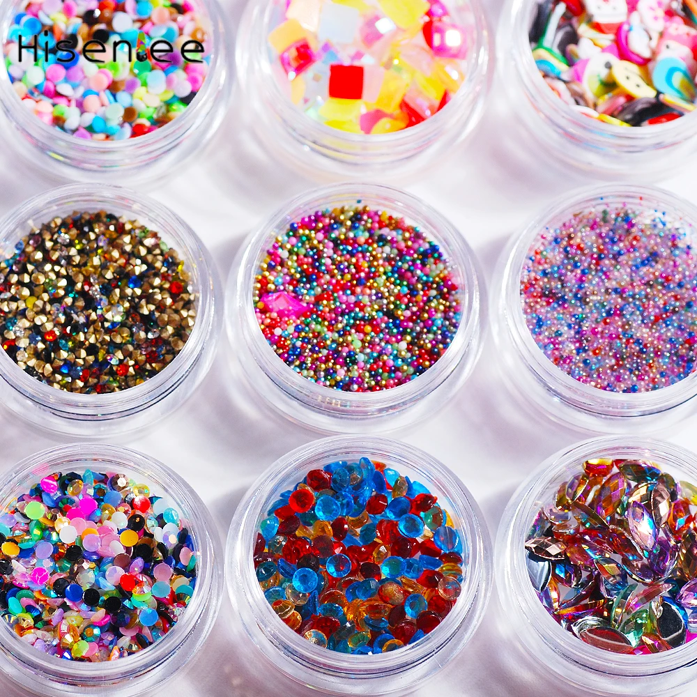 1 коробка стразы для украшения ногтей разные цвета|Стразы и украшения| |