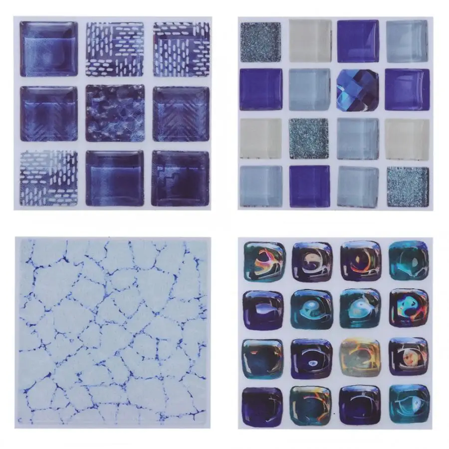 Нескользящие коврики для ванной 18 шт. мозаичная плитка переводные наклейки