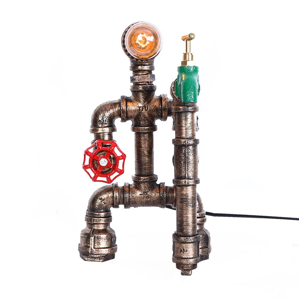 Настольная лампа rober водопроводные настольные лампы промышленный стиль