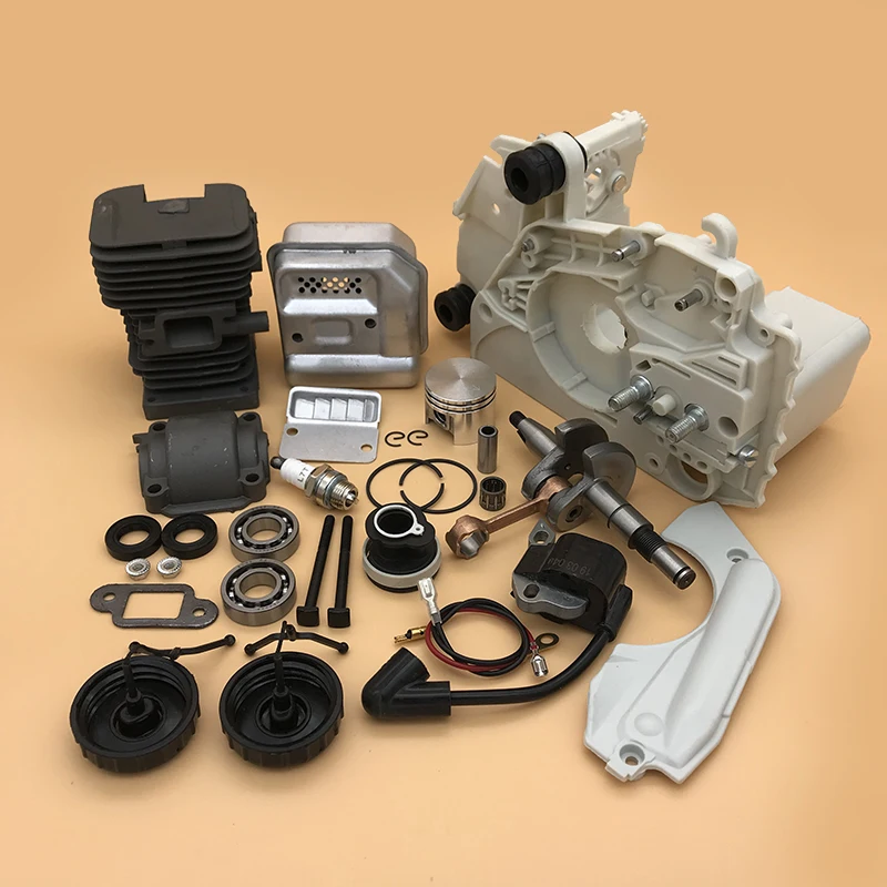 Поршень цилиндра, корпус коленчатого вала, карбюратор, сцепление, глушитель зажигания для бензопилы Stihl MS 170, 180, 018, 017, MS180, MS170