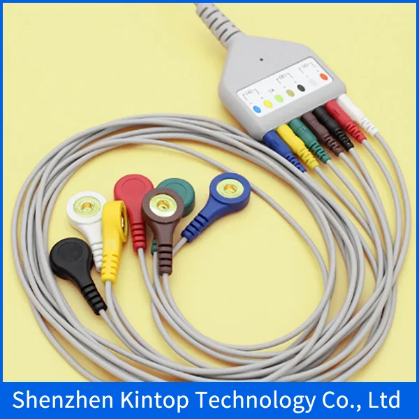 Совместим с новым и высококачественным! 14P к Din 7 lead ECG EKG holter, многоканальный багажный кабель для биомедицинского биомагнита BI9000TL (art.: 3920bad6bcdf2) - 3920bad6bcdf2
