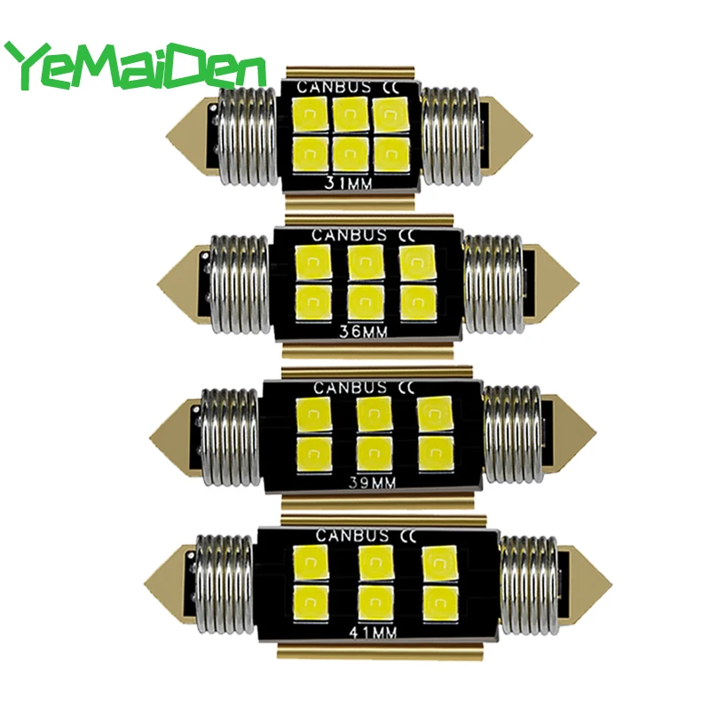 Светодиодная лампа C5W, 31/36/39/41/12 В, 12 В