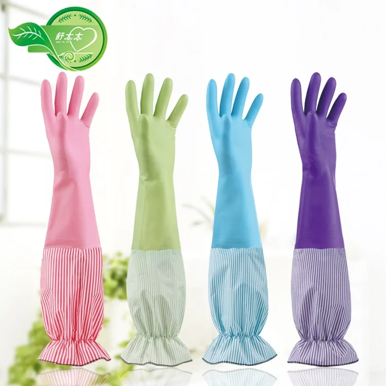 Модные бархатные теплые рабочие перчатки с подшивкой для кухни чистые женские