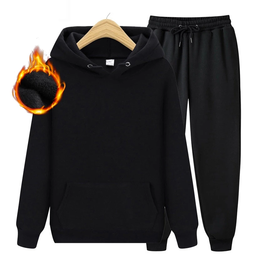 

Men's Sets Hoodies+Pants Autumn Winter Hooded Sweatshirt Sweatpants Fashion Slim Fit Men Set Hoodie Pant Hip Hop Pullover Hoody