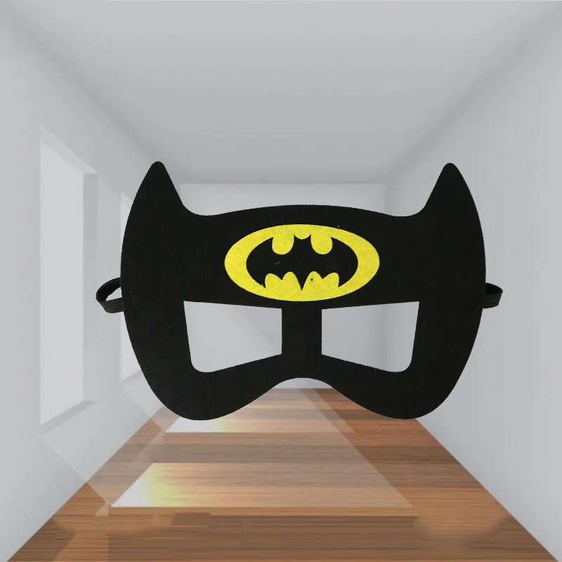 Batman FUNNYBUNNY "скелетная" тема, тыквенная милые фетр на Хэллоуин с надписью Trick or treat маски для глаз для детей - Цвет: Batman
