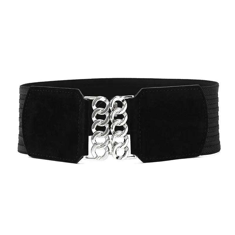 

Belt Elasticity Cummerbunds Waist Accessories Corset belt Girdle Waistband DIY Wide Velvet Elastic Hairbelts vintage metal Belt