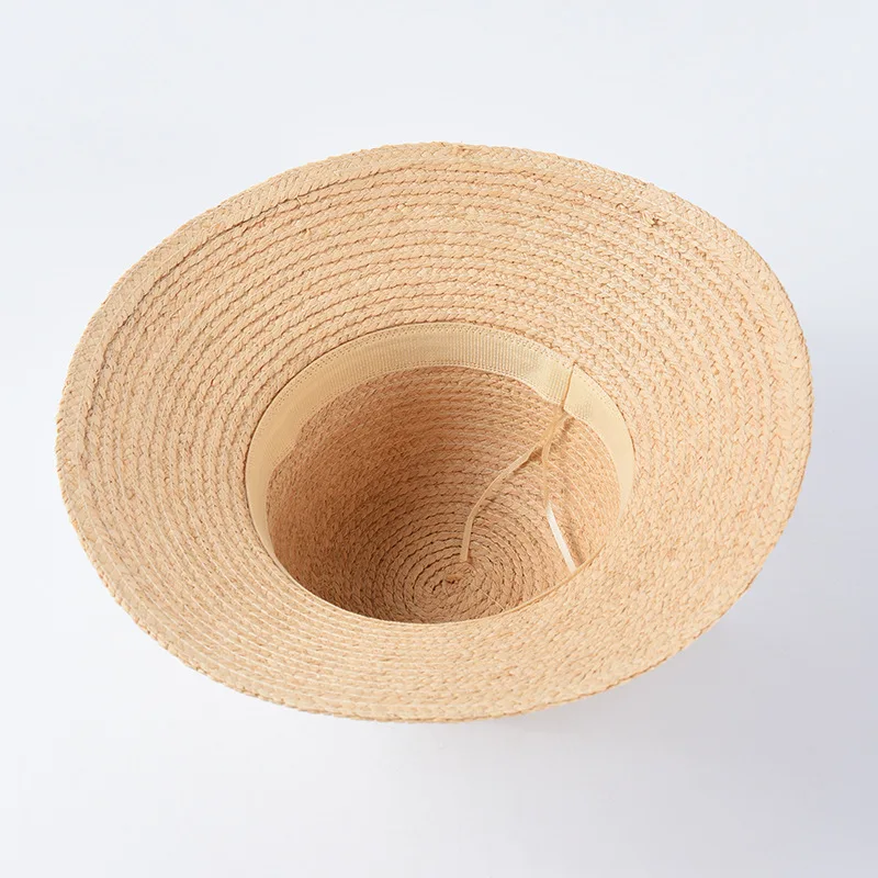 

Summer Lafite straw hat children bowtie straw hat elegant dome basin hat big brim sunshade hat vacation travel hat