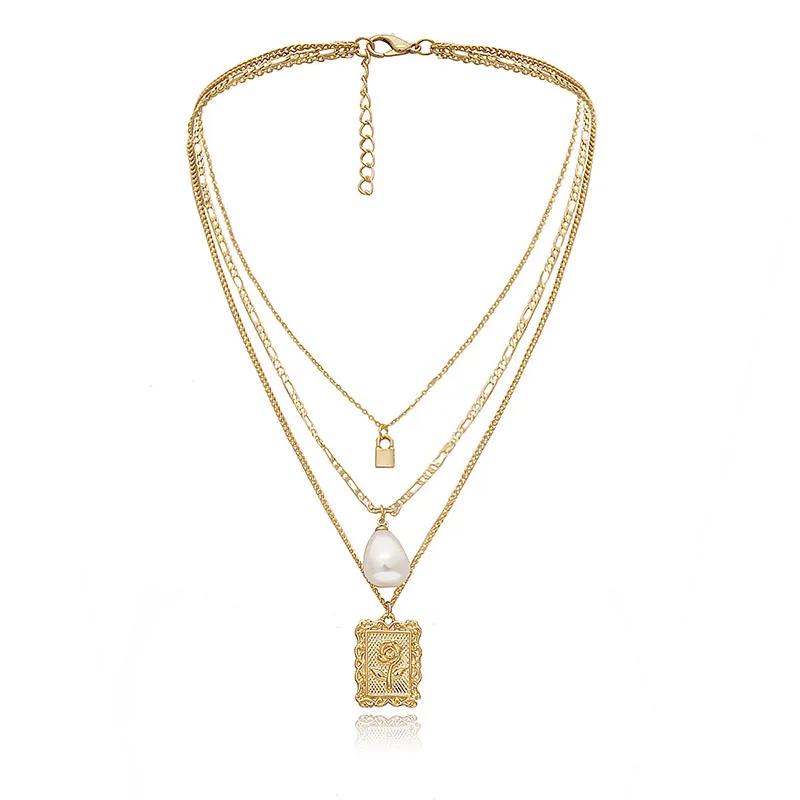 Богемное многослойное ожерелье до ключицы для женщин Винтажная монета с