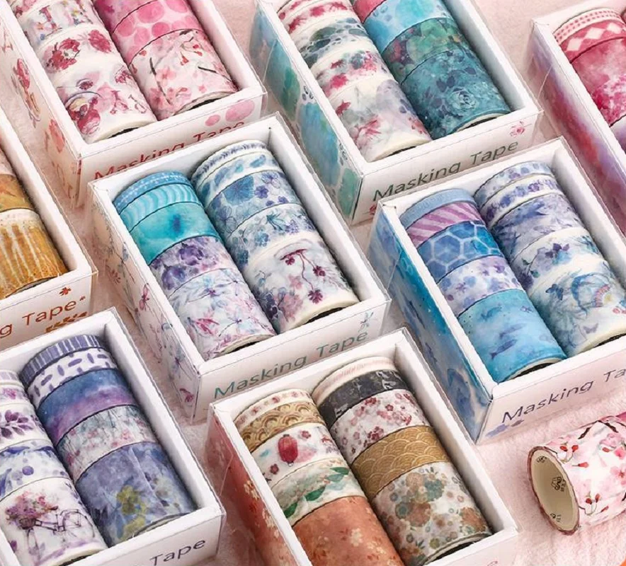 

Washi tape set graffiti hand account DIY masking color tape