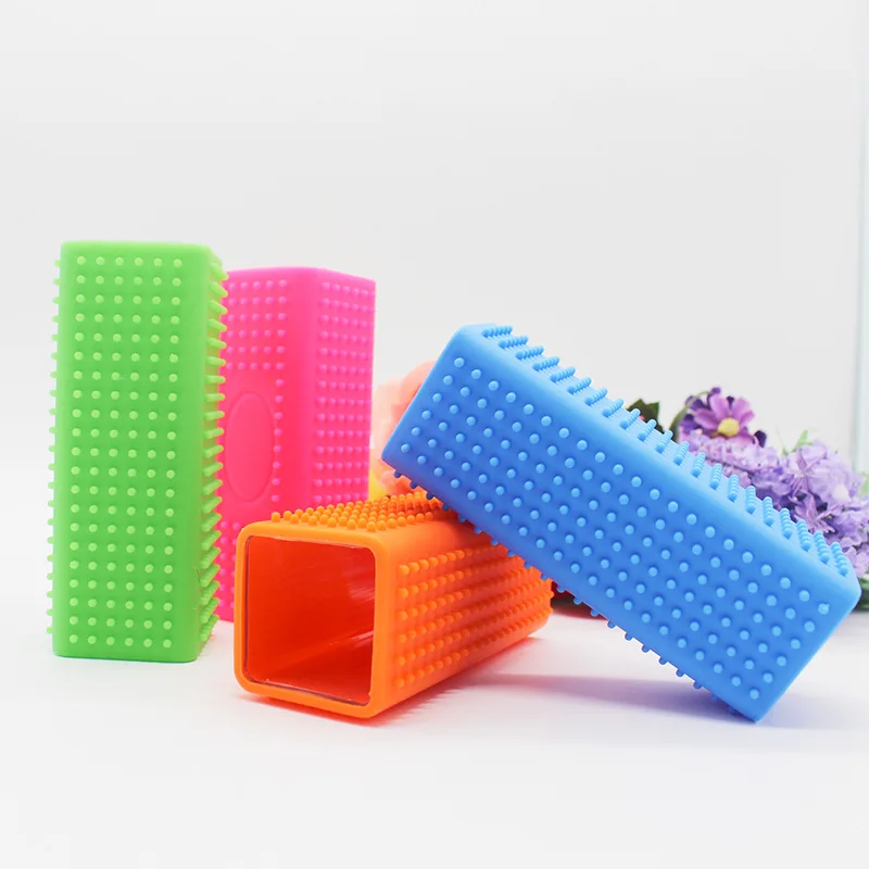 Силиконовая щетка для груминга домашних животных средство удаления шерсти у