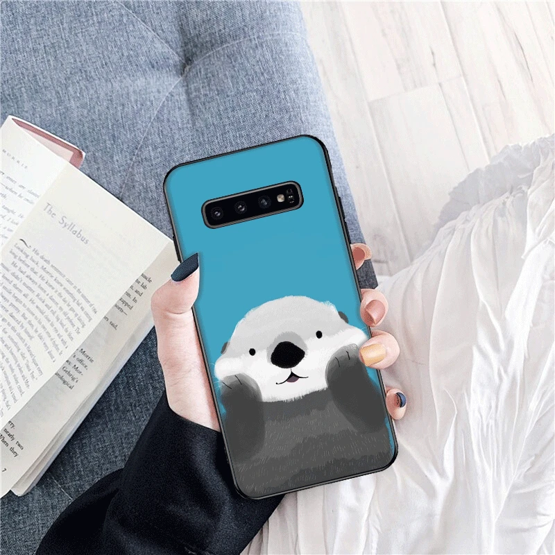 Животное выдра чехол для телефона Samsung Galaxy A10S A20 A20S A20E A30S A40 A40S A50 A50S A60 A70 A70S M10 M20 M30
