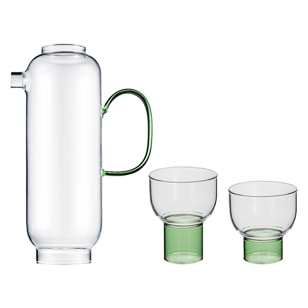 

1 Set of Creative Glass Water Pot Glass Cold Water Cups (Light Green)