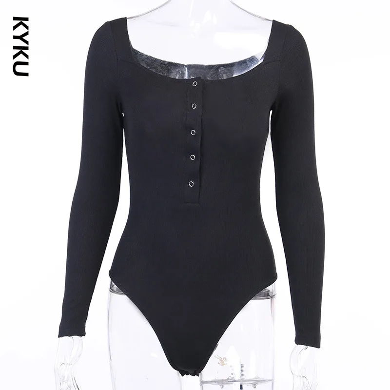 

Long Sleeve Bodysuit Women White 2020 Autumn Winter Black Body Top Sexy Off Shoulder Bodysuits Casual