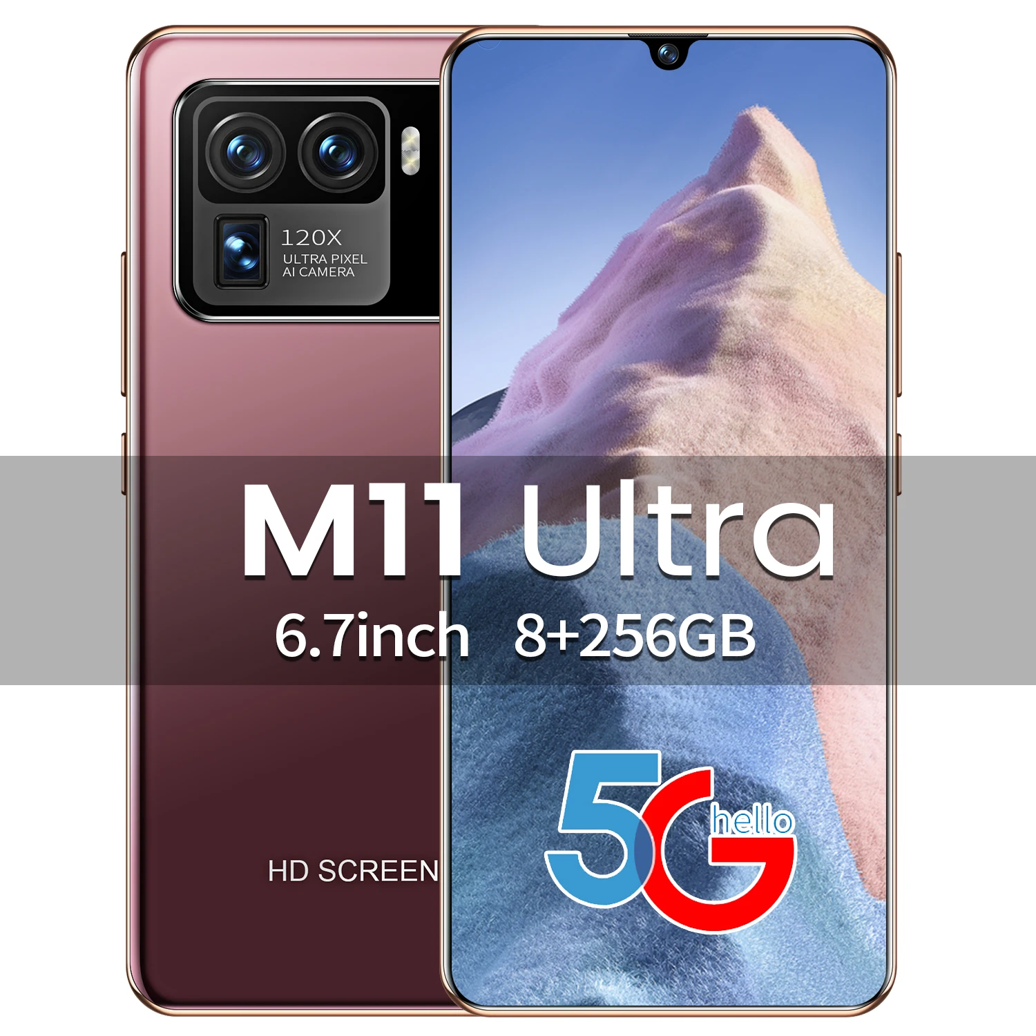 

M11 ultra 2021 latest 6.7-inch 10-core 256/512G 6800mah long battery life fingerprint unlock 16/32MP global version borderless s