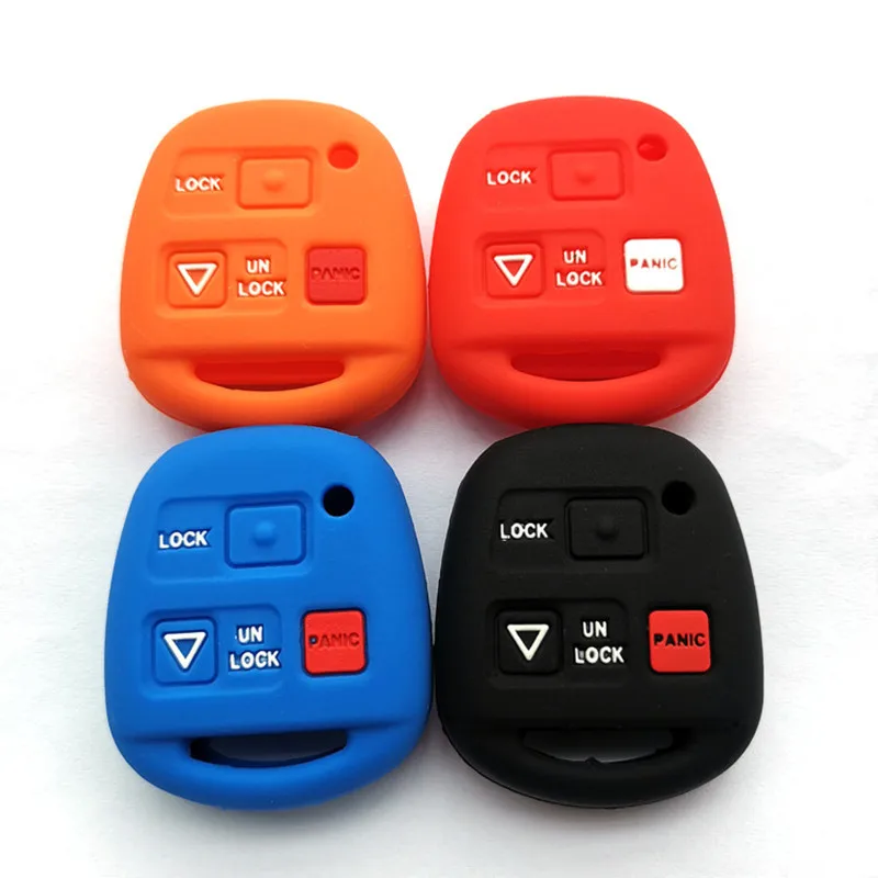 

Car Key Cover Case For Toyota Camry RAV4 Prado Yaris Corolla Avensis Land Cruiser For Lexus 2/3 Buttons Key Holder Accessories