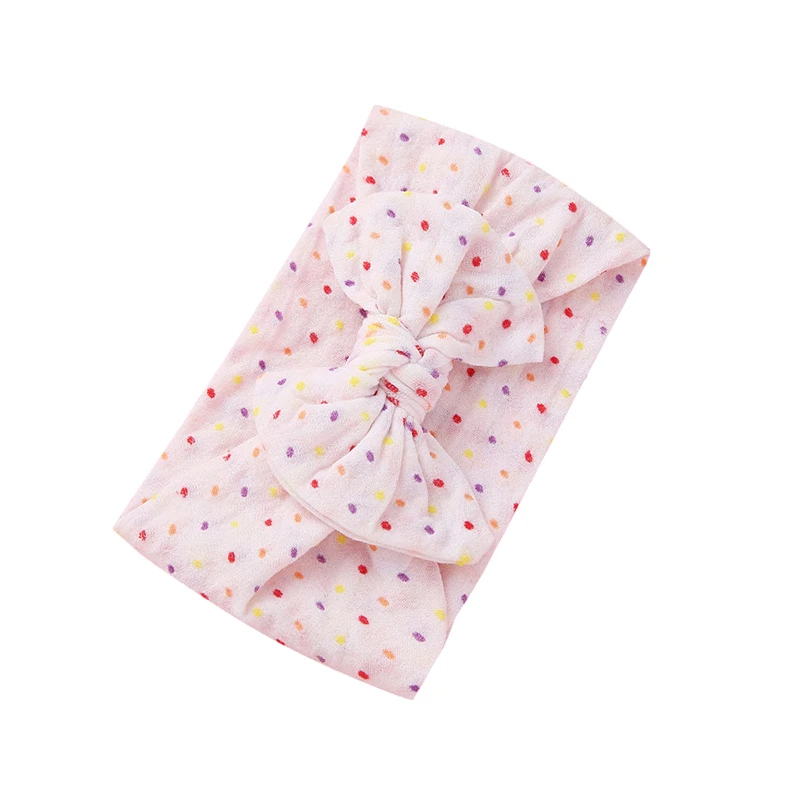 1 шт. детская лента для волос в горошек с большим бантом | Аксессуары одежды