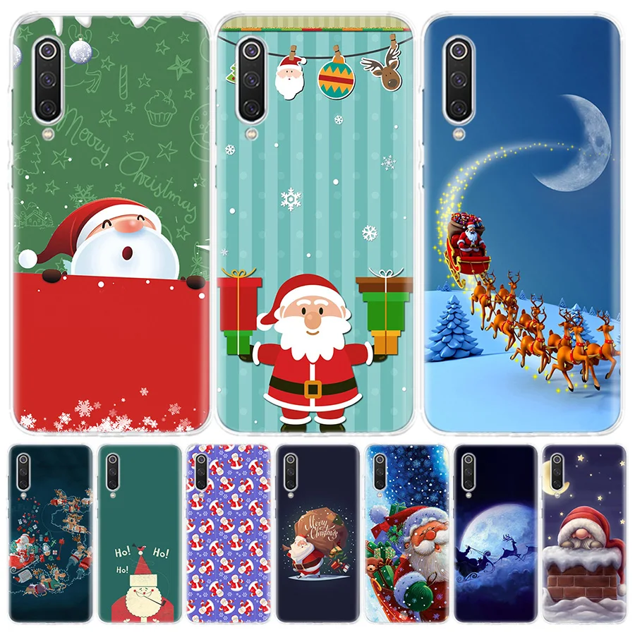 

Santa Claus Father Christmas Silicone Phone Case For Xiaomi Redmi Note 10 9 8 9S 10S 9A 9C 8 8T 7 6 5 Pro 7A 8A 6A 4X S2 K20 K30