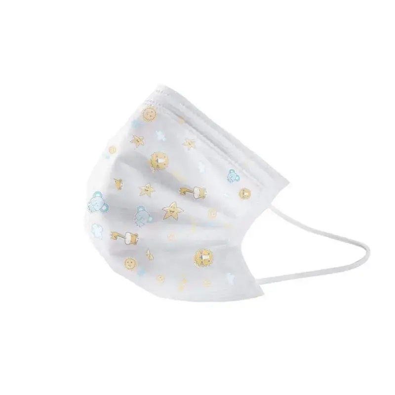 50 шт одноразовые детские маски для лица 3 Слои Нетканые Костюмы на Хэллоуин с