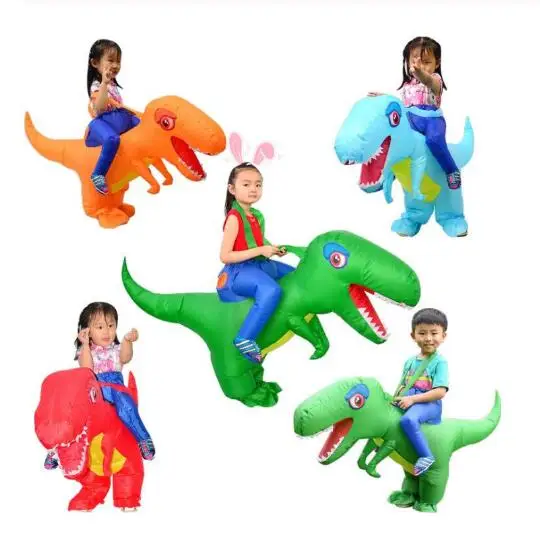 Костюм для езды надувной динозавр маскарадный костюм T Rex Детский на Хеллоуин