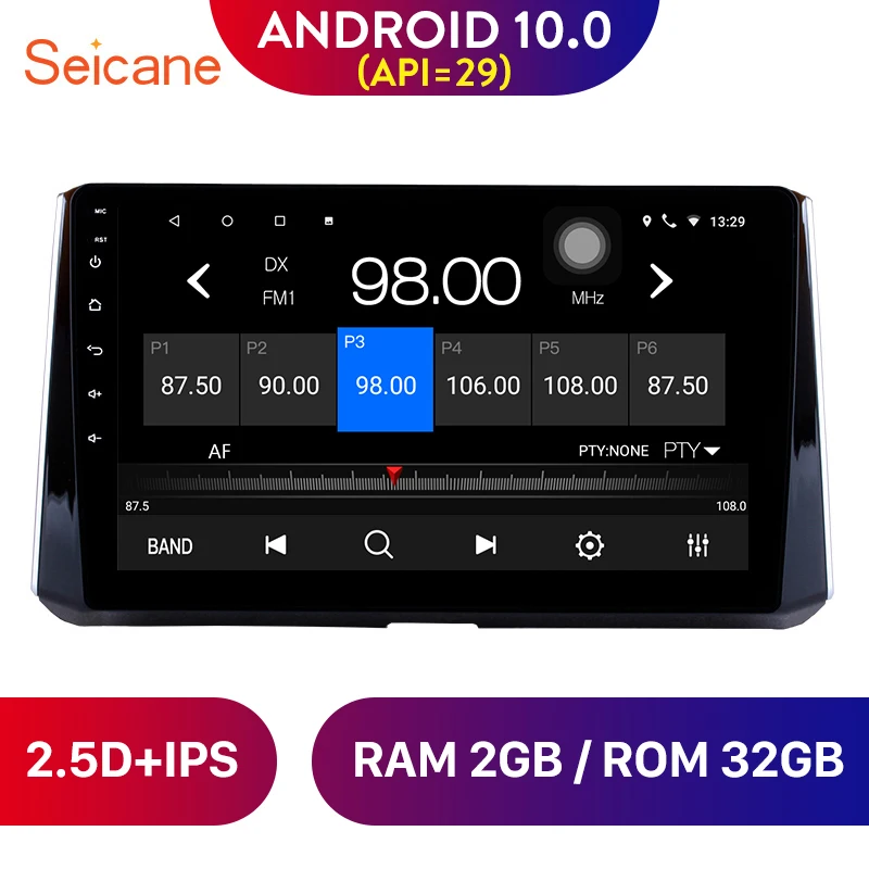 Головное устройство Seicane Android 10 0 для Toyota Corolla 2019 автомагнитола 1 дюйма GPS Navi плеер