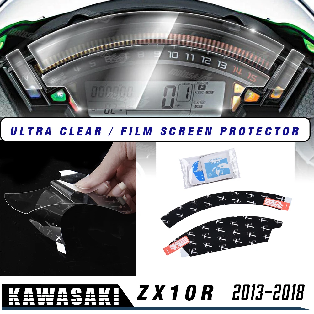 

For Kawasaki ZX10R 2013-2018 Moto Instrument Cluster Scratch Protection Film Screen Protector ZX 10R ZX 10 R 2015 2016 2017