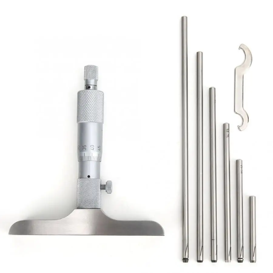 Высокая точность глубинный микрометр с плоским зондом сменный стержень 0 01 мм