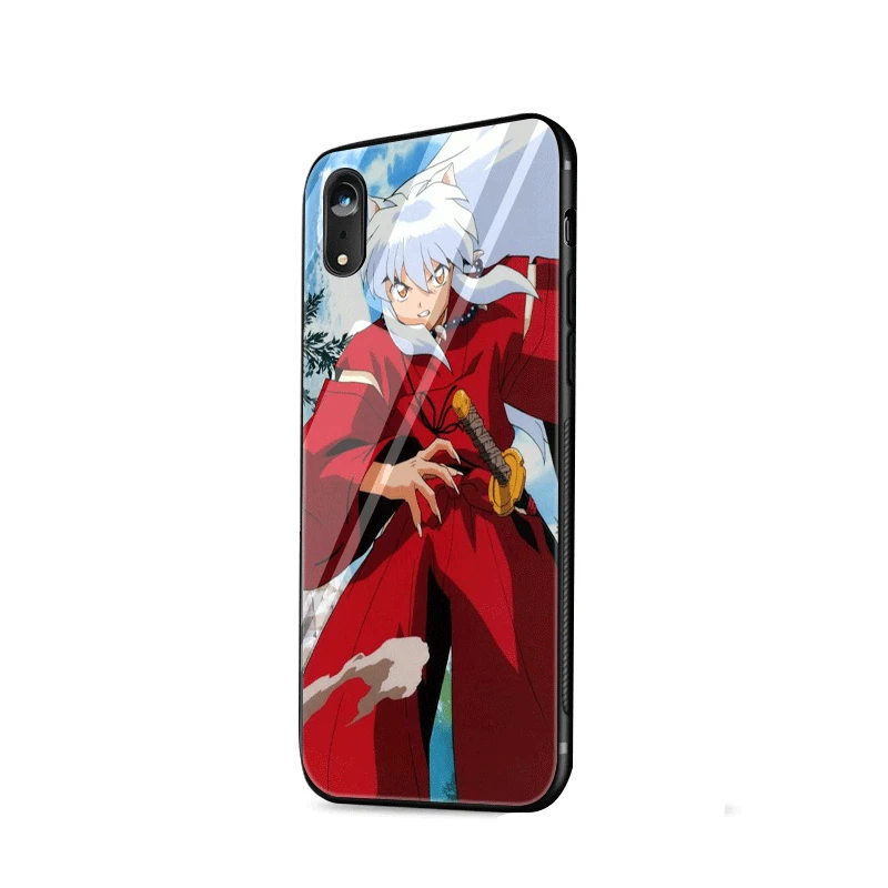 Anime Comic Inuyasha Tempered Glass phone case For iPhone 11 Pro Max SE 2020 6 6s 7 8 Plus X XS XR 5 5s Cover | Мобильные телефоны