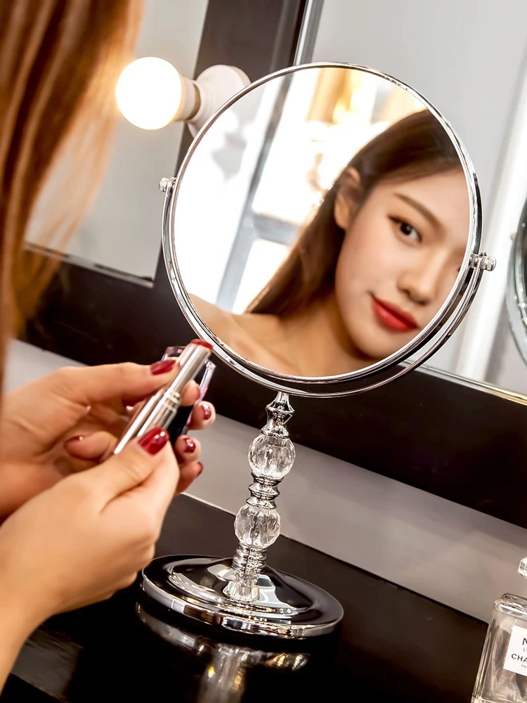 

360 Rotation Durable Double-Sided Clear Makeup Mirror Magnifier Desktop Mirror HD Cosmetic Mirror High Quality Gifts