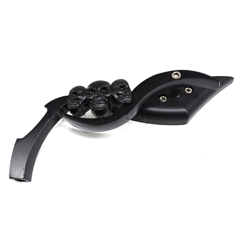 2 шт./пара зеркала заднего вида для мотоцикла Мотоцикл Скутер Cafe Racer боковые череп