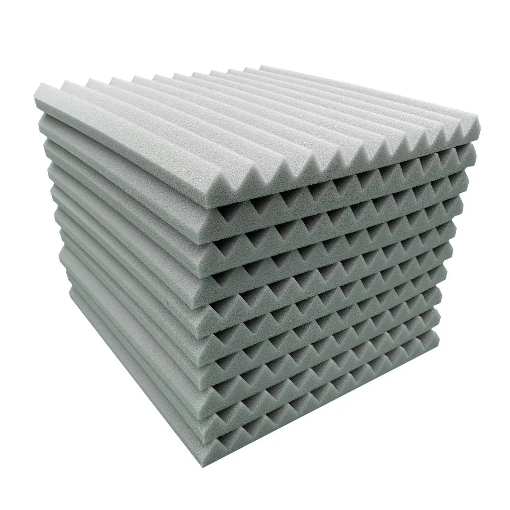 

12Pcs Acoustic Foam Panel Sound Stop Absorption Sponge Studio KTV Soundproof decoracion hogar moderno