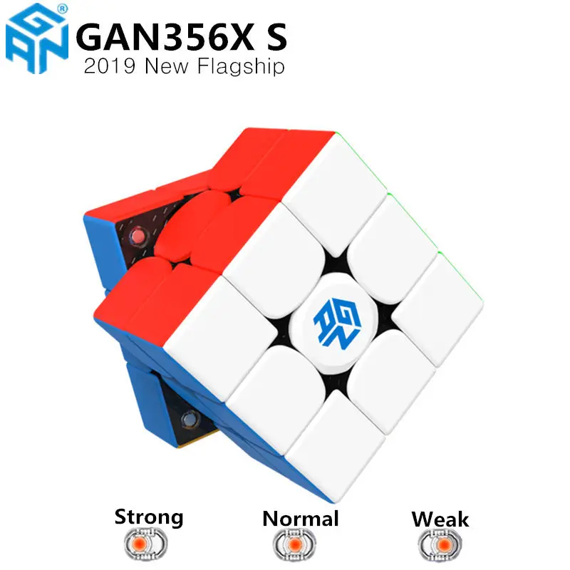 

GAN 356 X S магнитный скоростной куб 3x3x3 Профессиональные магниты магические кубики Головоломки GAN 356 XS