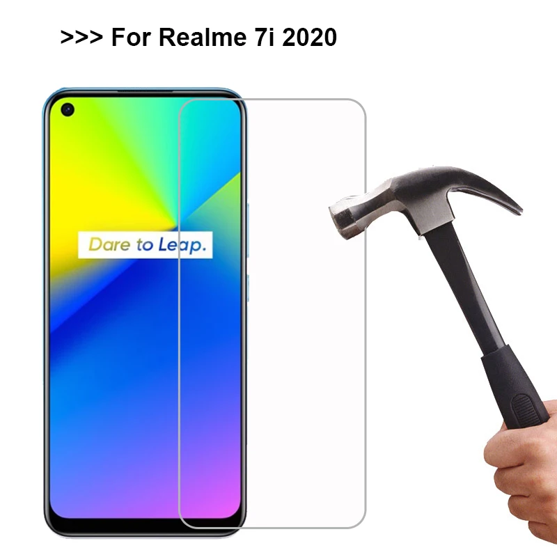 9H закаленное стекло для Realme 7i Защитная пленка экрана Realme7i на Realmi 7 i Pelicula De Vidro|tempered