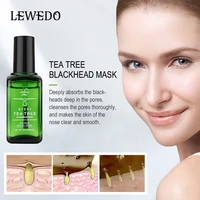 lewedo blackhead remover treatment kit tea tree essence nourishrepair improve oily dryness face peel mask shrink pore acne serum