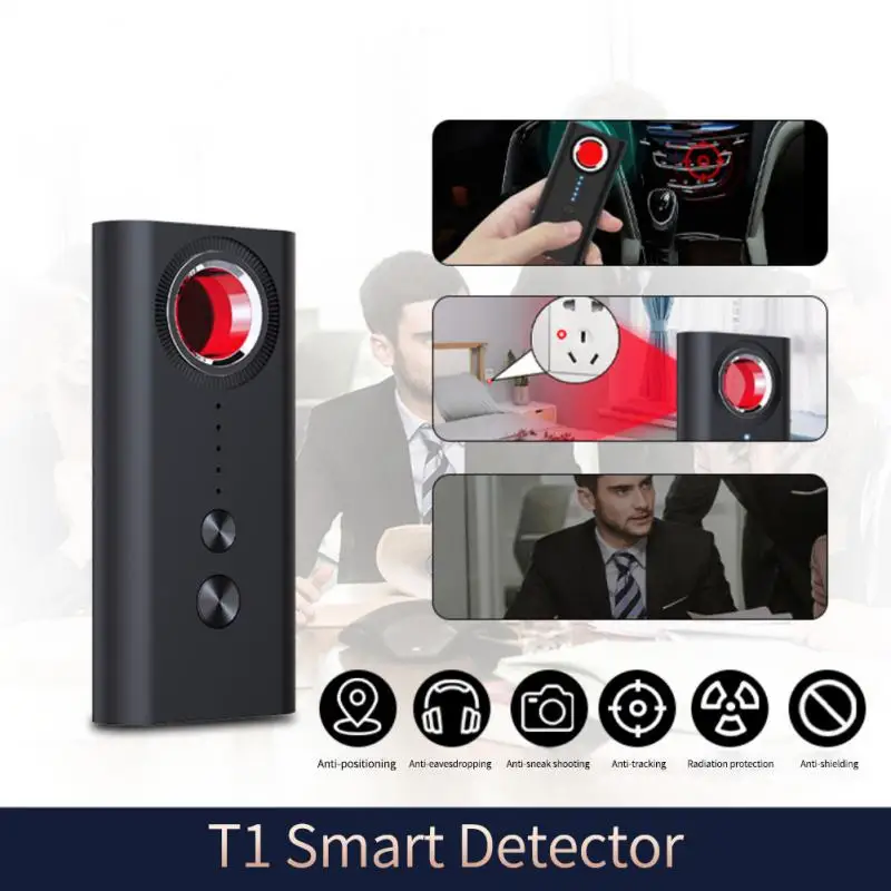

High Quality T1 Portable Hotel Camera Detector Prevent Monitoring Wireless Signal Detector Car GPS Locator Tracking Detection